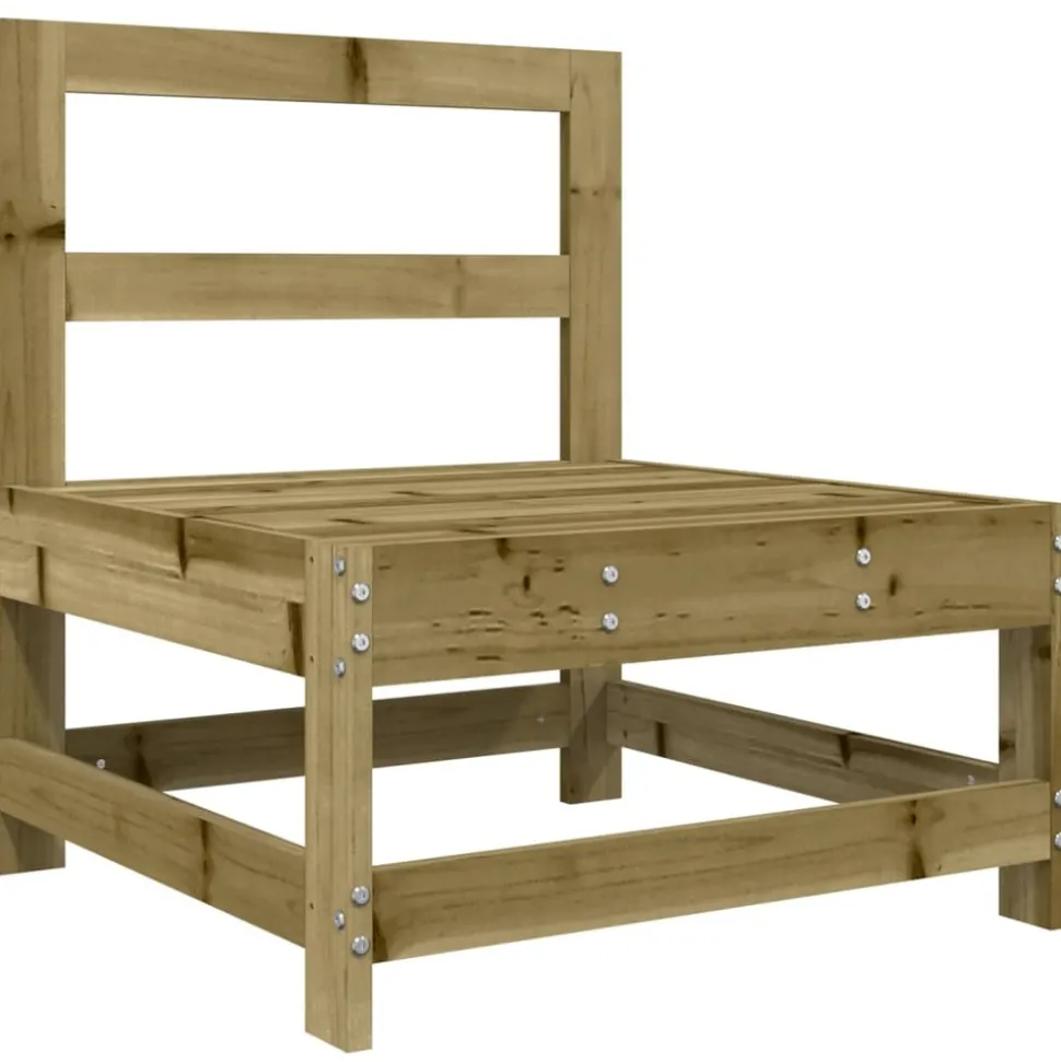 MAISON EXCLUSIVE - Salon de jardin 7 pcs bois de pin imprégné