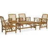 MAISON EXCLUSIVE - Salon de jardin 5 pcs bois d'acacia massif