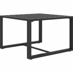 MAISON EXCLUSIVE - Salon de jardin 3 pcs avec coussins aluminium anthracite
