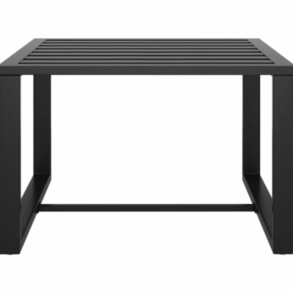 MAISON EXCLUSIVE - Salon de jardin 3 pcs avec coussins aluminium anthracite
