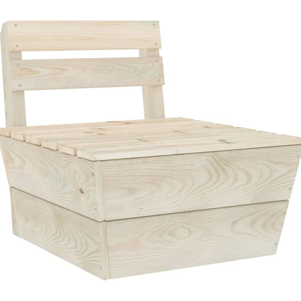 MAISON EXCLUSIVE - Salon de jardin palette 9 pcs bois d'épicéa imprégné