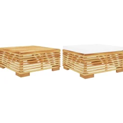 MAISON EXCLUSIVE - Salon de jardin 2 pcs bois de teck massif