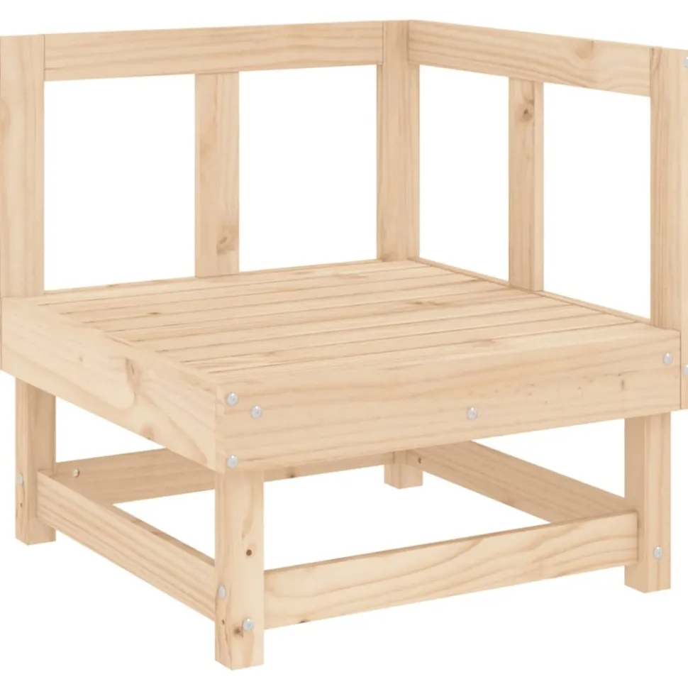 MAISON EXCLUSIVE - Salon de jardin 7 pcs bois de pin massif