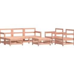 MAISON EXCLUSIVE - Salon de jardin 7 pcs bois massif douglas