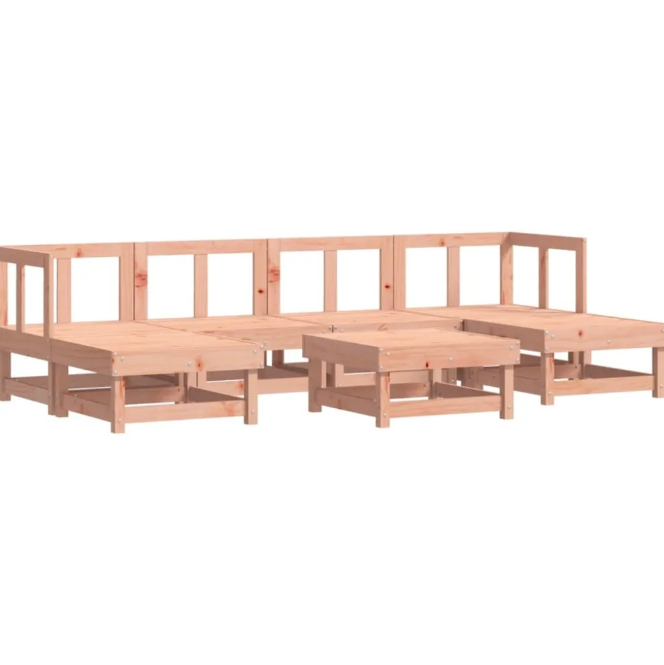 MAISON EXCLUSIVE - Salon de jardin 7 pcs bois massif douglas