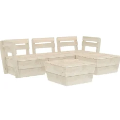 MAISON EXCLUSIVE - Salon de jardin palette 5 pcs bois d'épicéa imprégné