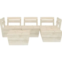 MAISON EXCLUSIVE - Salon de jardin palette 5 pcs bois d'épicéa imprégné