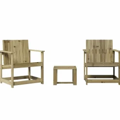 MAISON EXCLUSIVE - Salon de jardin 3 pcs bois de pin imprégné