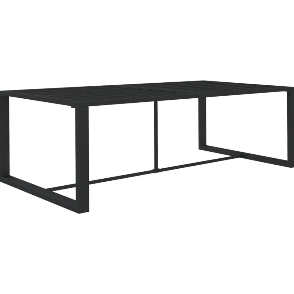 MAISON EXCLUSIVE - Salon de jardin 5 pcs avec coussins aluminium anthracite