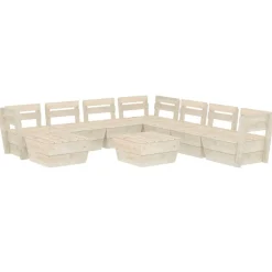 MAISON EXCLUSIVE - Salon de jardin palette 9 pcs bois d'épicéa imprégné