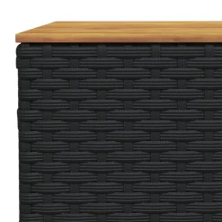 MAISON EXCLUSIVE - Salon de jardin 6 pcs avec coussins noir résine tressée