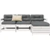 MAISON EXCLUSIVE - Salon de jardin 4 pcs blanc bois de pin massif