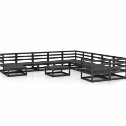 MAISON EXCLUSIVE - Salon de jardin 12 pcs bois de pin massif