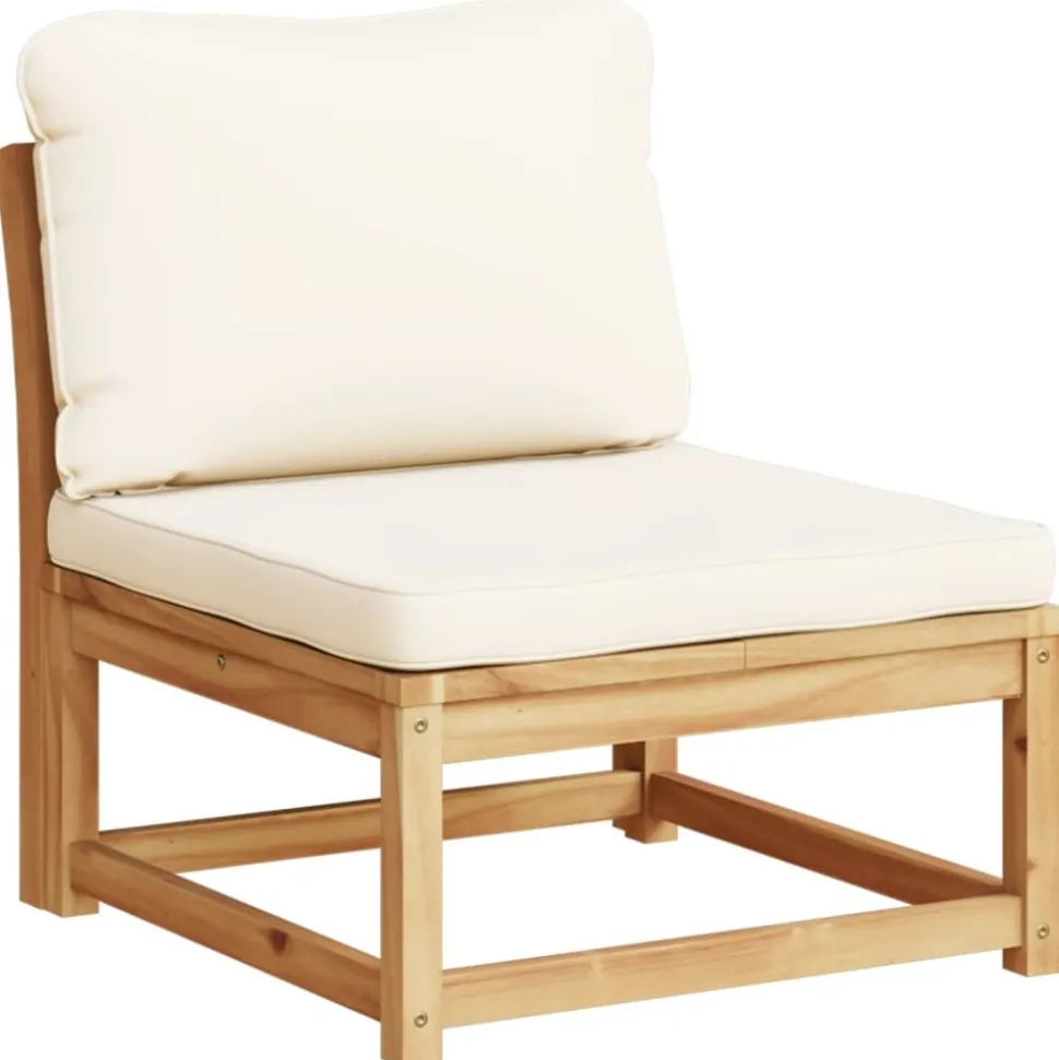 MAISON EXCLUSIVE - Salon de jardin avec coussins 7 pcs bois massif d'acacia