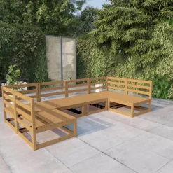 MAISON EXCLUSIVE - Salon de jardin 6 pcs bois de pin massif