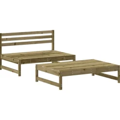 MAISON EXCLUSIVE - Salon de jardin 2 pcs bois de pin imprégné
