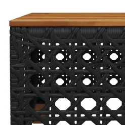 MAISON EXCLUSIVE - Salon de jardin 6 pcs avec coussins noir résine tressée