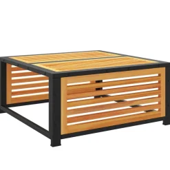 MAISON EXCLUSIVE - Salon de jardin avec coussins 6 pcs bois d'acacia solide