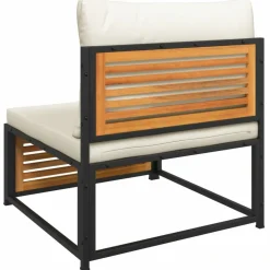 MAISON EXCLUSIVE - Salon de jardin avec coussins 6 pcs bois d'acacia solide