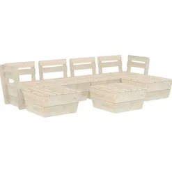 MAISON EXCLUSIVE - Salon de jardin palette 7 pcs bois d'épicéa imprégné