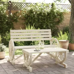 MAISON EXCLUSIVE - Salon de jardin 2 pcs bois de sapin massif