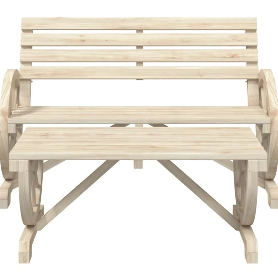 MAISON EXCLUSIVE - Salon de jardin 2 pcs bois de sapin massif