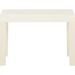 MAISON EXCLUSIVE - Salon de jardin 3 pcs avec coussins plastique blanc