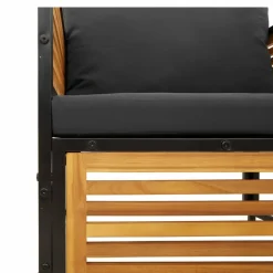 MAISON EXCLUSIVE - Salon de jardin avec coussins 5 pcs bois d'acacia solide