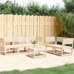 MAISON EXCLUSIVE - Salon de jardin 5 pcs bois de pin massif