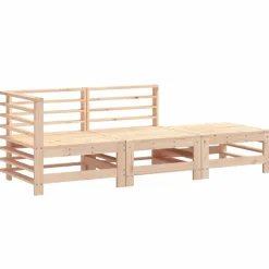 MAISON EXCLUSIVE - Salon de jardin 3 pcs bois massif de pin