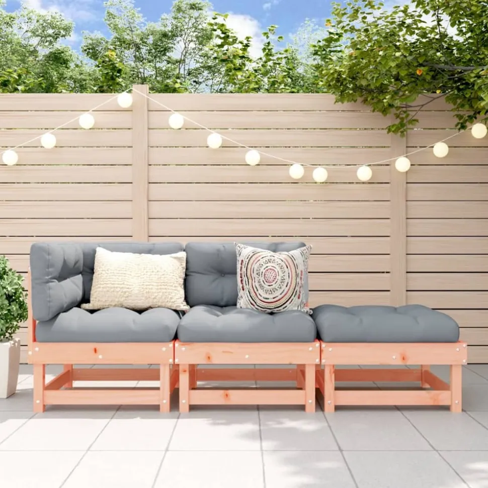 MAISON EXCLUSIVE - Salon de jardin 3 pcs bois massif douglas
