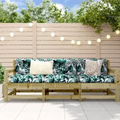 MAISON EXCLUSIVE - Salon de jardin 3 pcs bois de pin imprégné