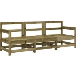 MAISON EXCLUSIVE - Salon de jardin 3 pcs bois de pin imprégné