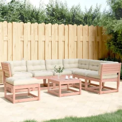 MAISON EXCLUSIVE - Salon de jardin 7 pcs avec coussins bois massif douglas