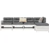 MAISON EXCLUSIVE - Salon de jardin 5 pcs blanc bois massif de pin