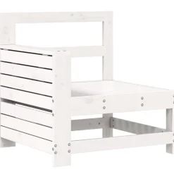 MAISON EXCLUSIVE - Salon de jardin 5 pcs blanc bois massif de pin