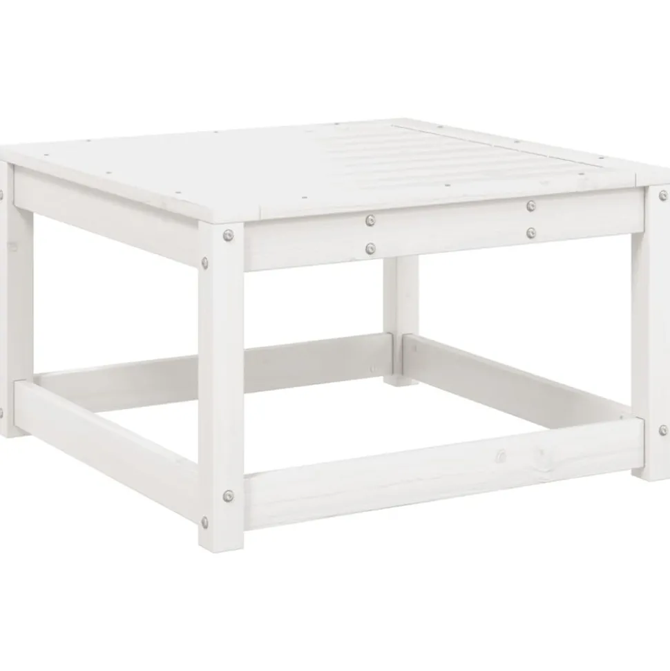 MAISON EXCLUSIVE - Salon de jardin 4 pcs blanc bois de pin massif