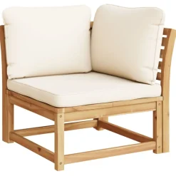 MAISON EXCLUSIVE - Salon de jardin 3 pcs avec coussins bois massif d'acacia