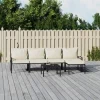 MAISON EXCLUSIVE - Salon de jardin 6 pcs avec coussins sable acier