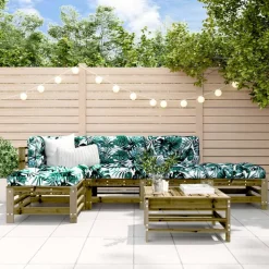 MAISON EXCLUSIVE - Salon de jardin 6 pcs bois de pin imprégné