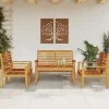 MAISON EXCLUSIVE - Salon de jardin 5 pcs bois d'acacia solide