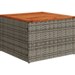 MAISON EXCLUSIVE - Salon de jardin avec coussins 12 pcs gris résine tressée
