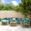 MAISON EXCLUSIVE - Salon de jardin 7 pcs bois de pin imprégné
