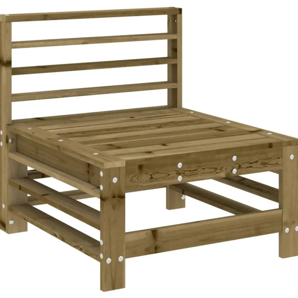 MAISON EXCLUSIVE - Salon de jardin 7 pcs bois de pin imprégné