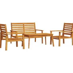 MAISON EXCLUSIVE - Salon de jardin 4 pcs bois d'acacia solide