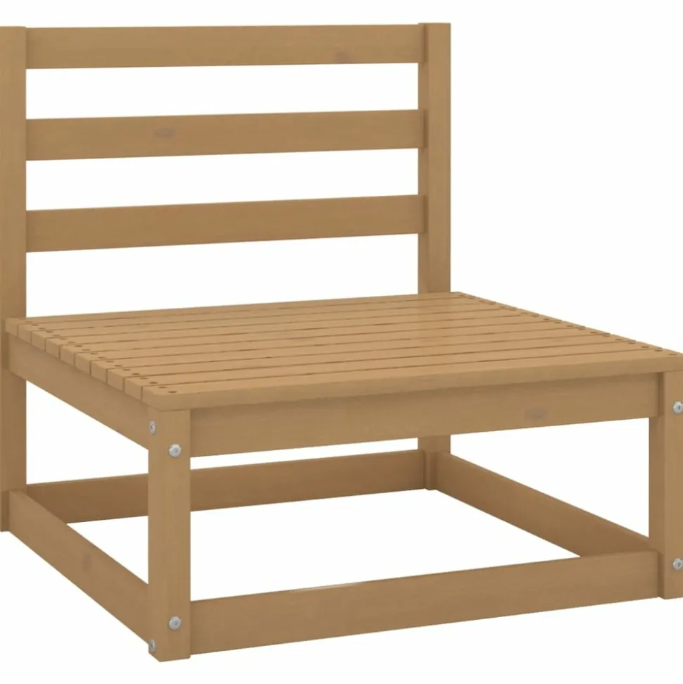 MAISON EXCLUSIVE - Salon de jardin 9 pcs bois de pin massif