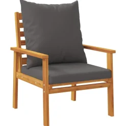 MAISON EXCLUSIVE - Salon de jardin avec coussins 5 pcs bois d'acacia solide