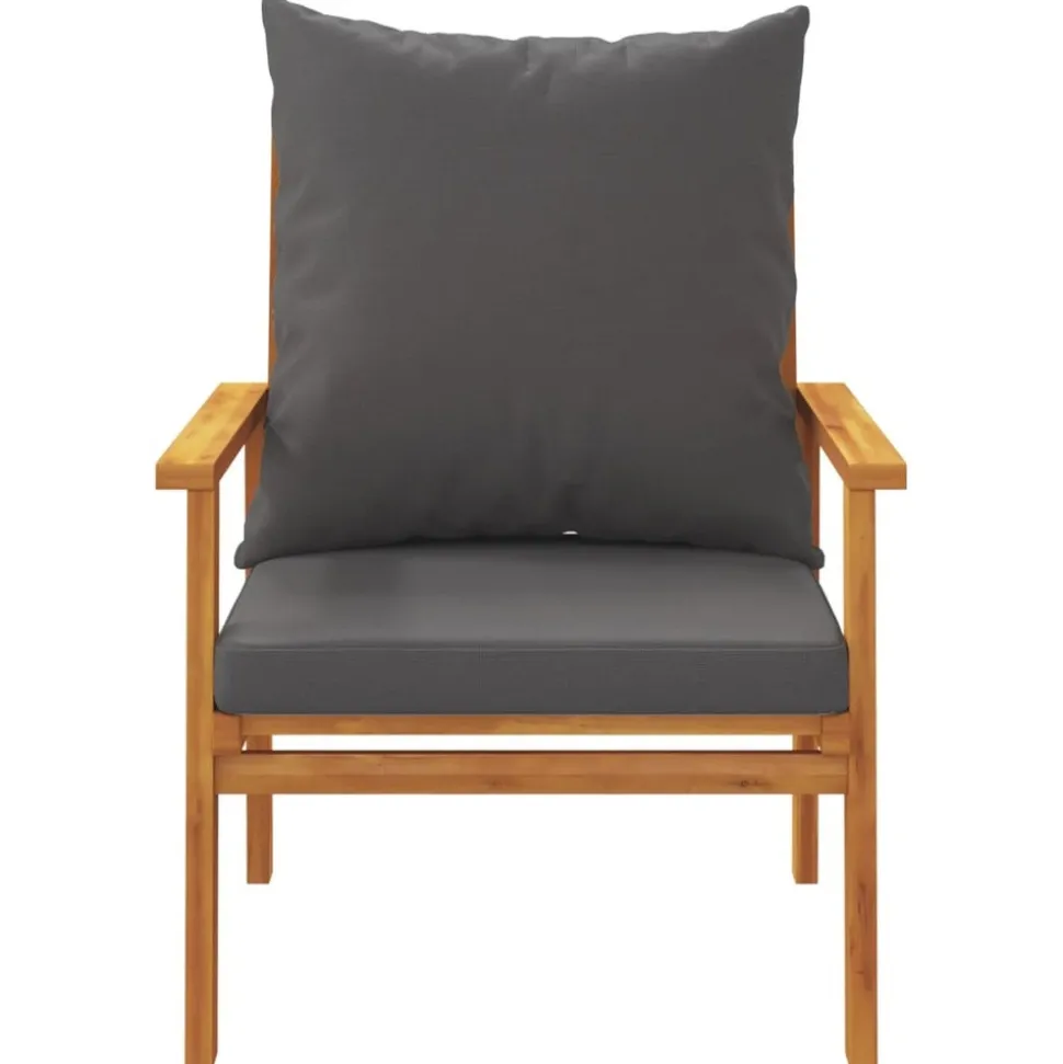 MAISON EXCLUSIVE - Salon de jardin avec coussins 5 pcs bois d'acacia solide