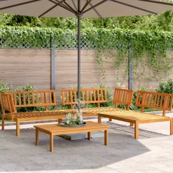 MAISON EXCLUSIVE - Salon palette de jardin 4 pcs bois d'acacia massif