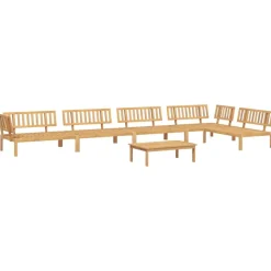 MAISON EXCLUSIVE - Salon palette de jardin 6 pcs bois d'acacia massif